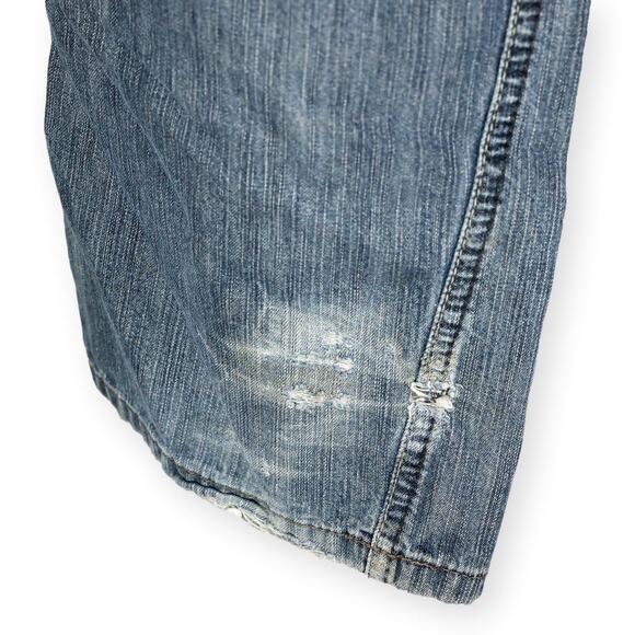 DKNY Womens Medium Wash Blue Jeans Distressed 32 x 32 - Picture 6 of 7